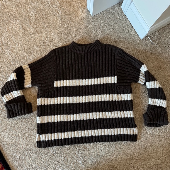 Zara Brown & Cream Sweater - Picture 8 of 14